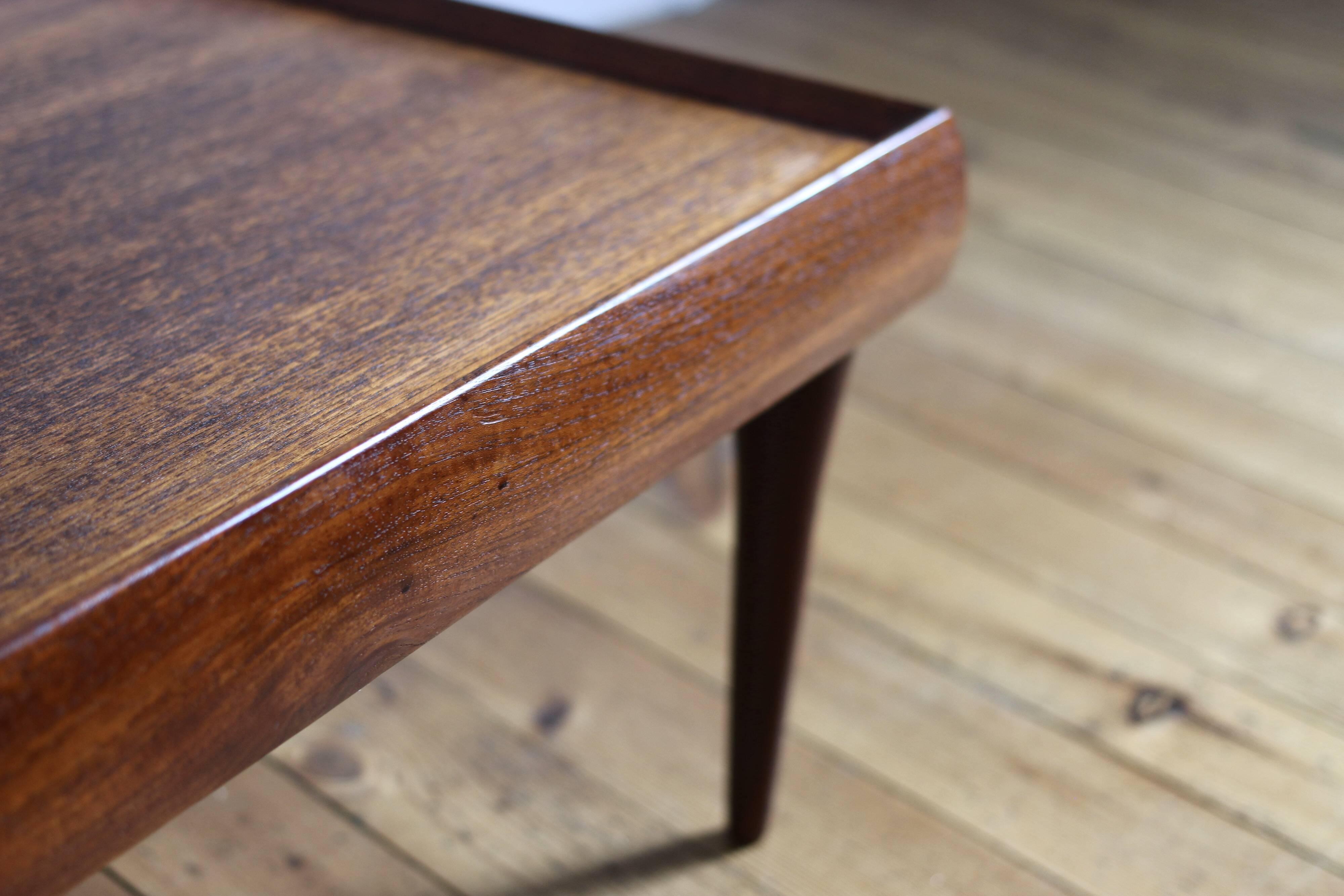 Scandinavian low table vintage teak Bramin 1960