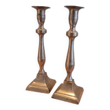 La Redoute x Selency pair of brass candle holders 30