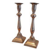 La Redoute x Selency pair of brass candle holders 30