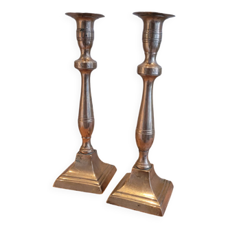 La Redoute x Selency pair of brass candle holders 30