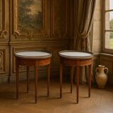 Paire de gueridon Louis XVI