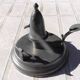 Pewter cellar rat candle holder