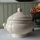Antique soup tureen in ironstone from Sarreguemines Digoin service "Ivory".