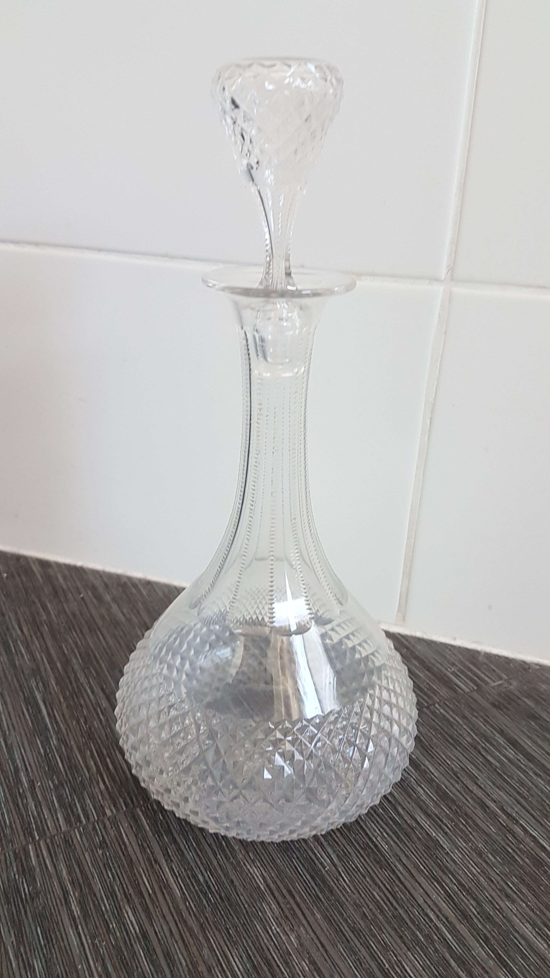 Ancient crystal carafe