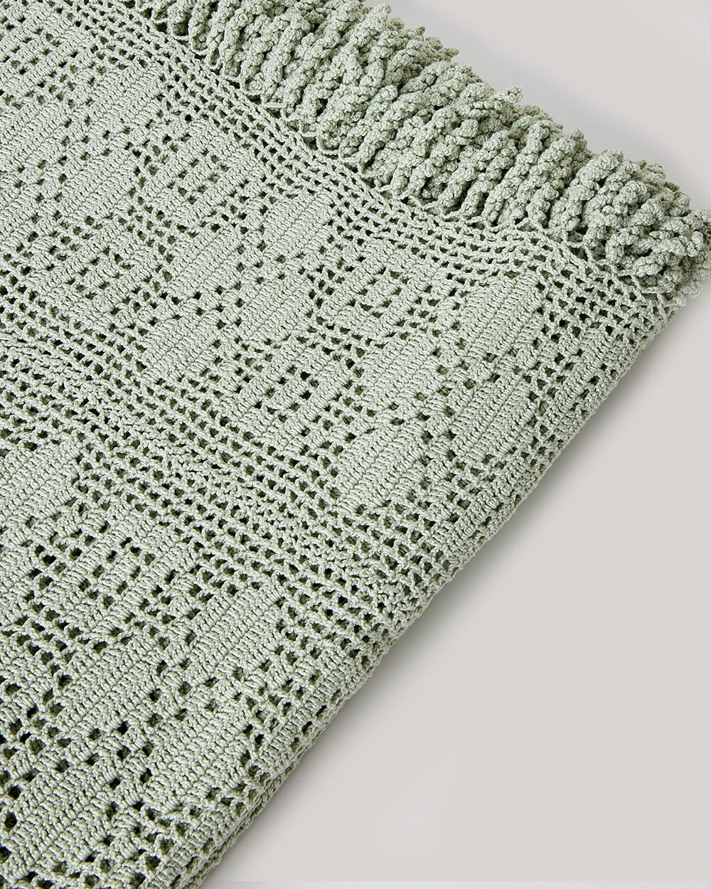 Dessus de lit en crochet - verveine