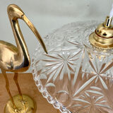 Vintage glass lampshade pendant light - tableware collection -