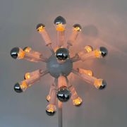 Rare mid-century white floor lamp Sputnik - Atom, around 1980s