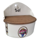 Old porcelain salt box at the beginning of the twentieth century
