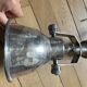 vintage silver metal wall light 250901