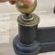 Chenets neoclassical cast iron and brass