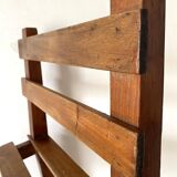 Slatted wooden chair, minimalist