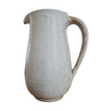 Glazed stoneware pitcher