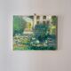 Old painting, landscape, summer garden, 70s/80s