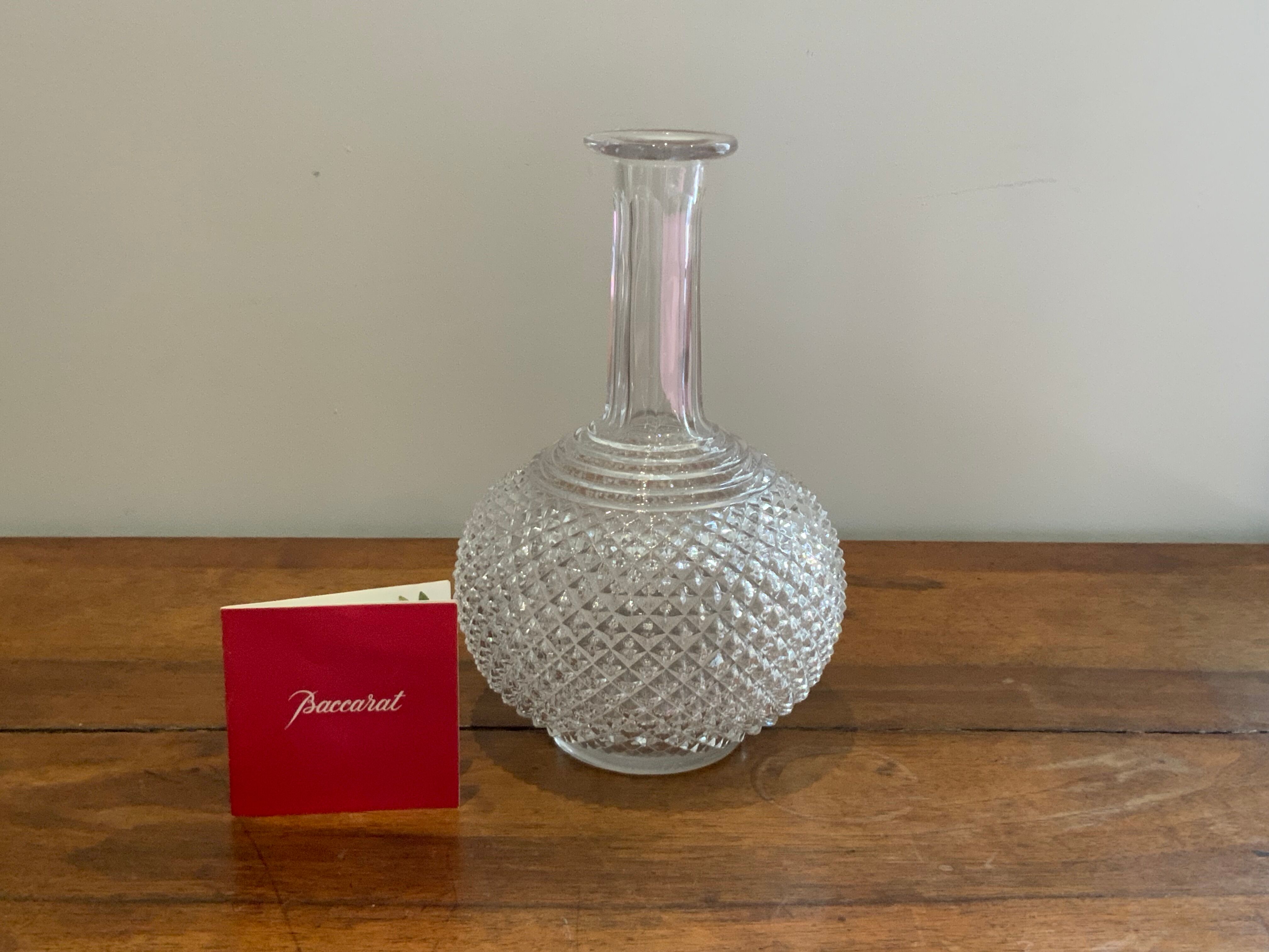 Baccarat 12 wine glasses diamond tips