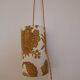 Suspension, nomadic fabric lampshade in vintage yellow floral.