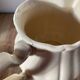Sarreguemines earthenware milk jug Ivory