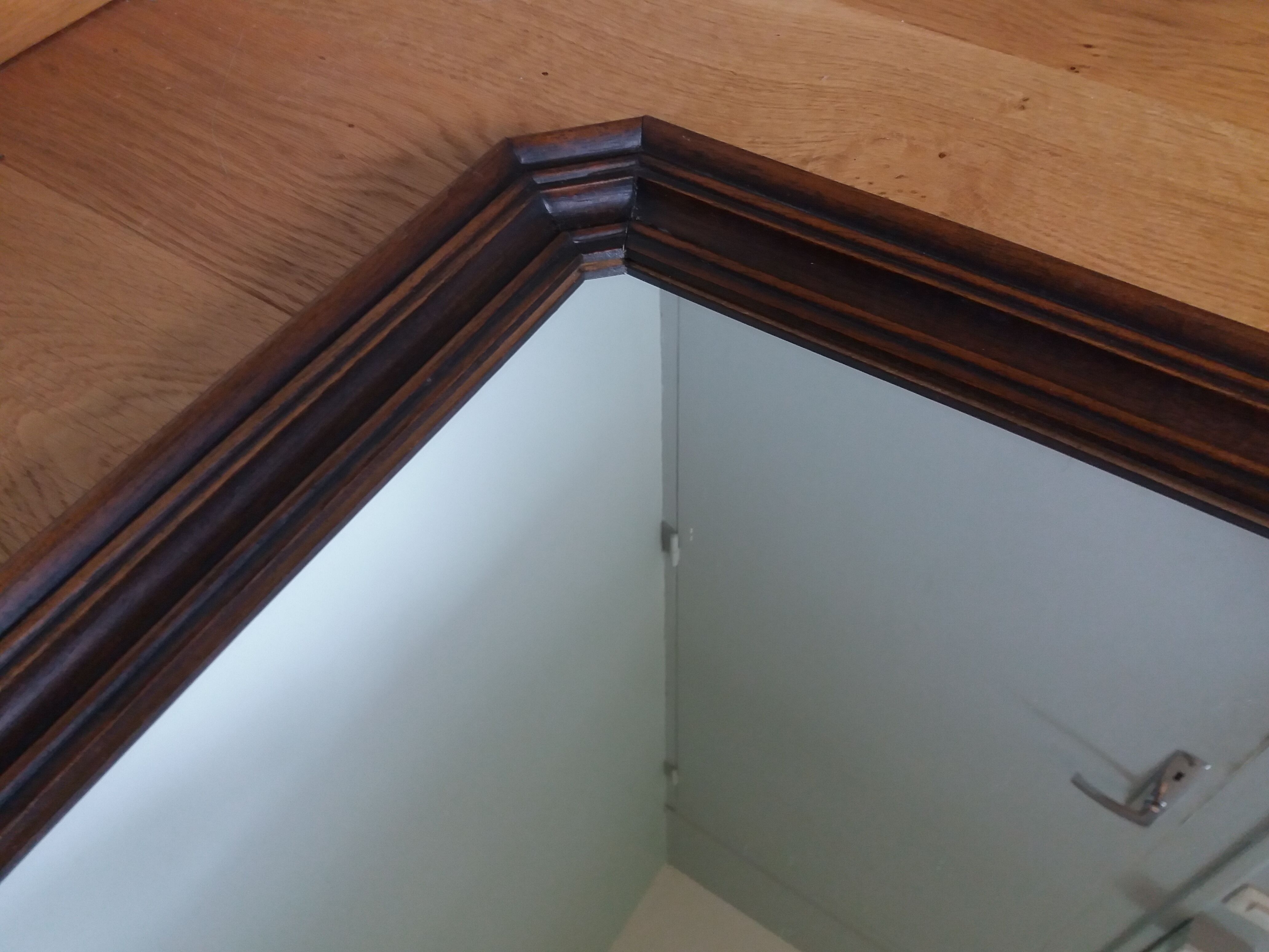 Art Deco mirror molded wood 69 x 49