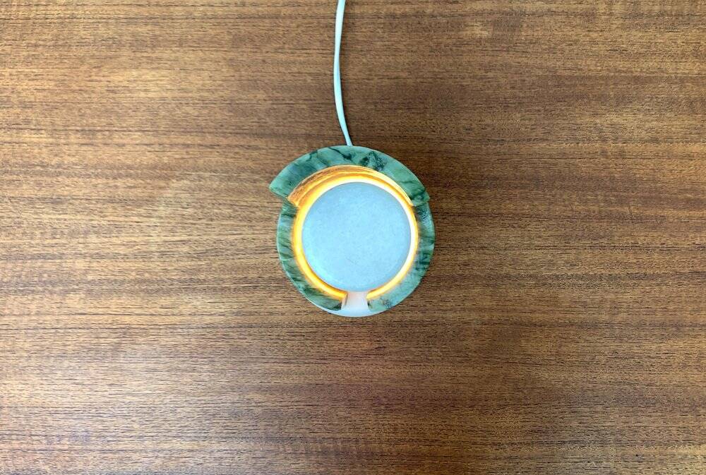 Postmodern stone table lamp, 1980s