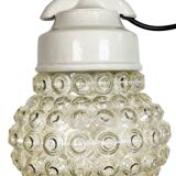 Vintage White Porcelain Pendant Light, 1970s