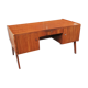 Vintage desk 2 doors 1 drawer compass feet