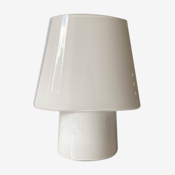 Lampe de chevet opaline blanche