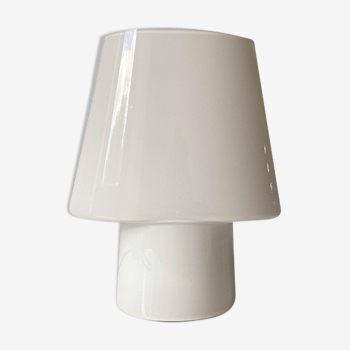 White opaline bedside lamp