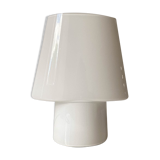 White opaline bedside lamp