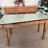 Formica and wood kitchen table