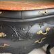 Restored black Louis XV chest of drawers