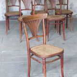 6 chairs n°221 canework Michael Thonet - 1920