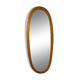 Oval mirror wooden frame 126 cm