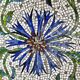 Amazing Wrought Iron Handmade Mosaic Coffee Table - France 1960's