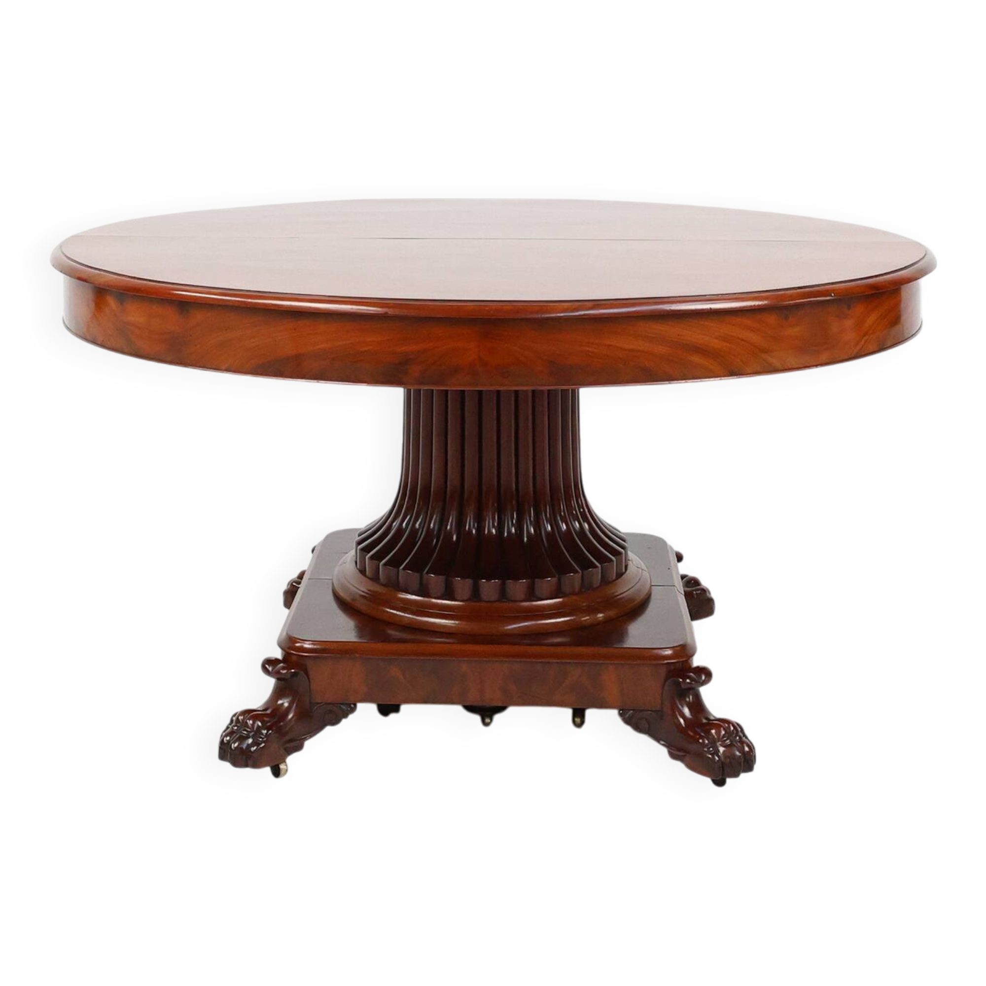 Extendable Antique English Dining Table in Victorian style, ca. 1830