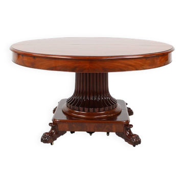 Table à manger anglaise ancienne extensible de style victorien, vers 1830