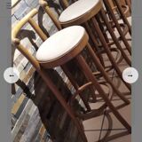 Set of 4 Baumann bar stools