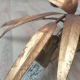 Golden leaf chandelier