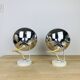 Pair of Concord chrome metal adjustable spotlights from the 70s