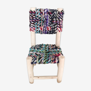 Chair made of recycled fabrics