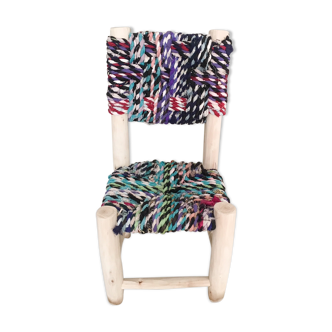 Chair made of recycled fabrics