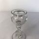 Old glassware, small 19th century Provençal lace-making night light lamp