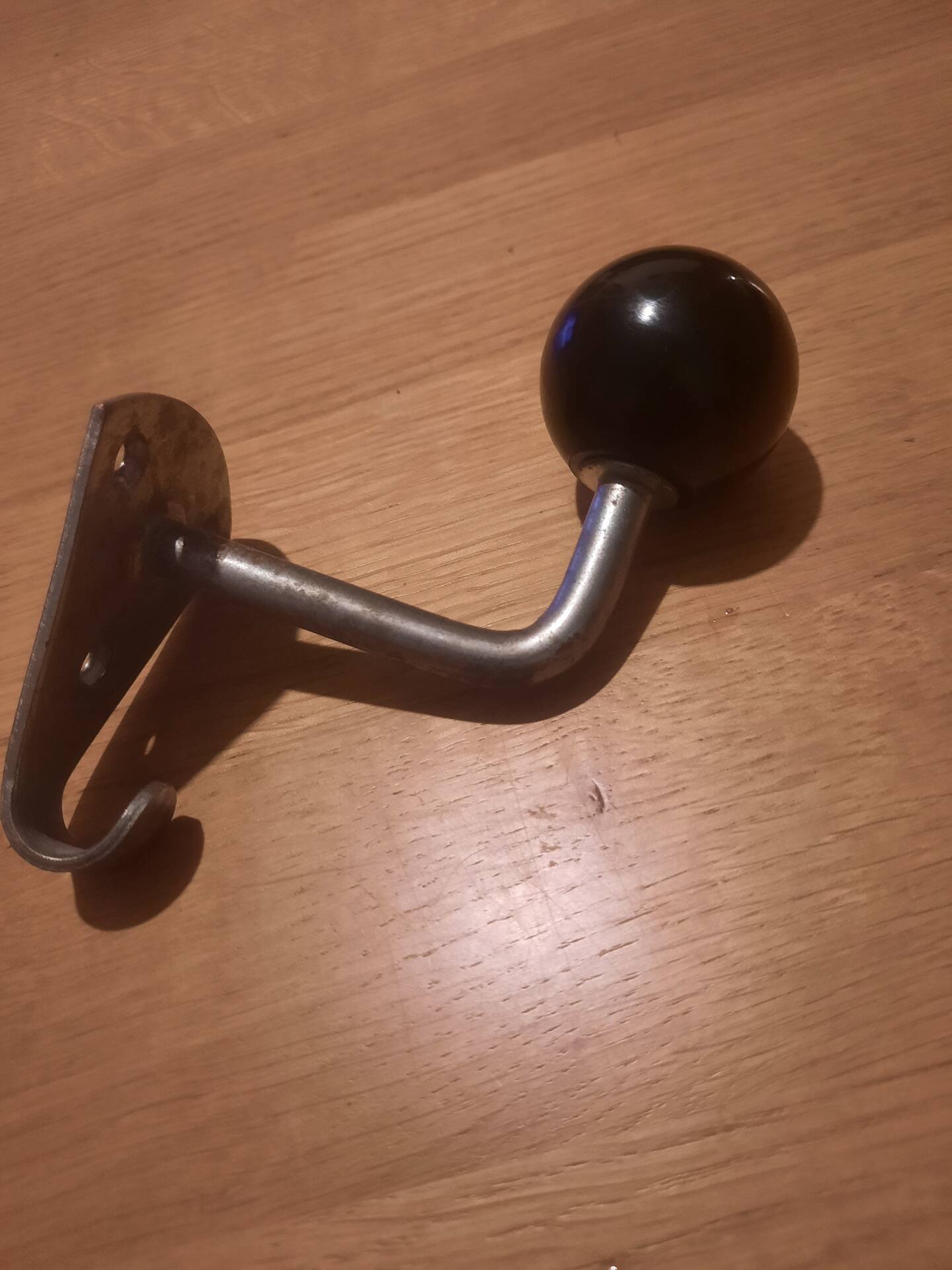 Vintage bakelite ball coat hook