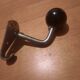 Vintage bakelite ball coat hook