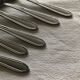 Series of 6 vintage stainless steel spoons