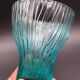 Set of 6 turquoise glass water glasses around 1975