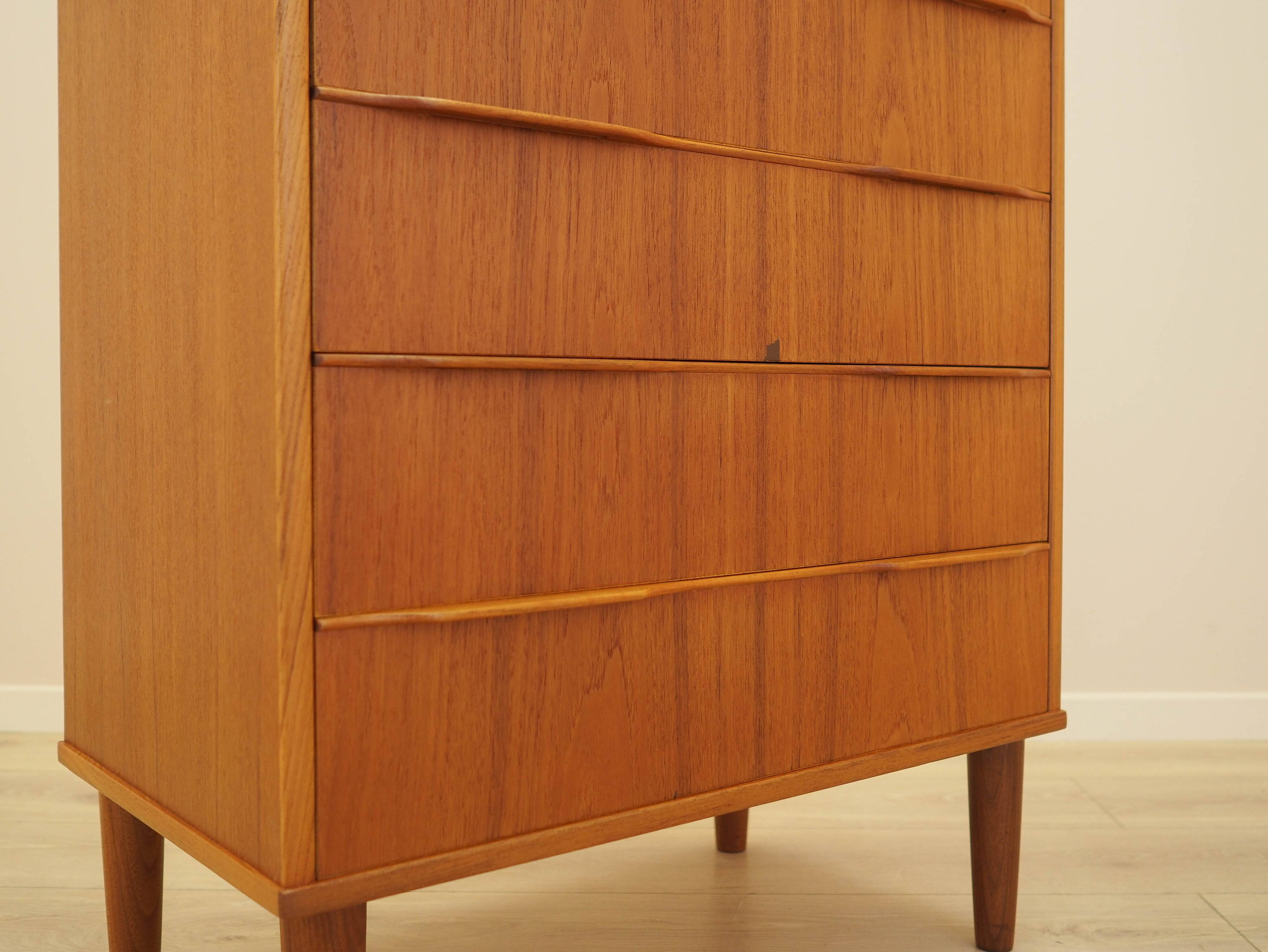 Commode en teck, design danois, années 1970, fabriquée au Danemark