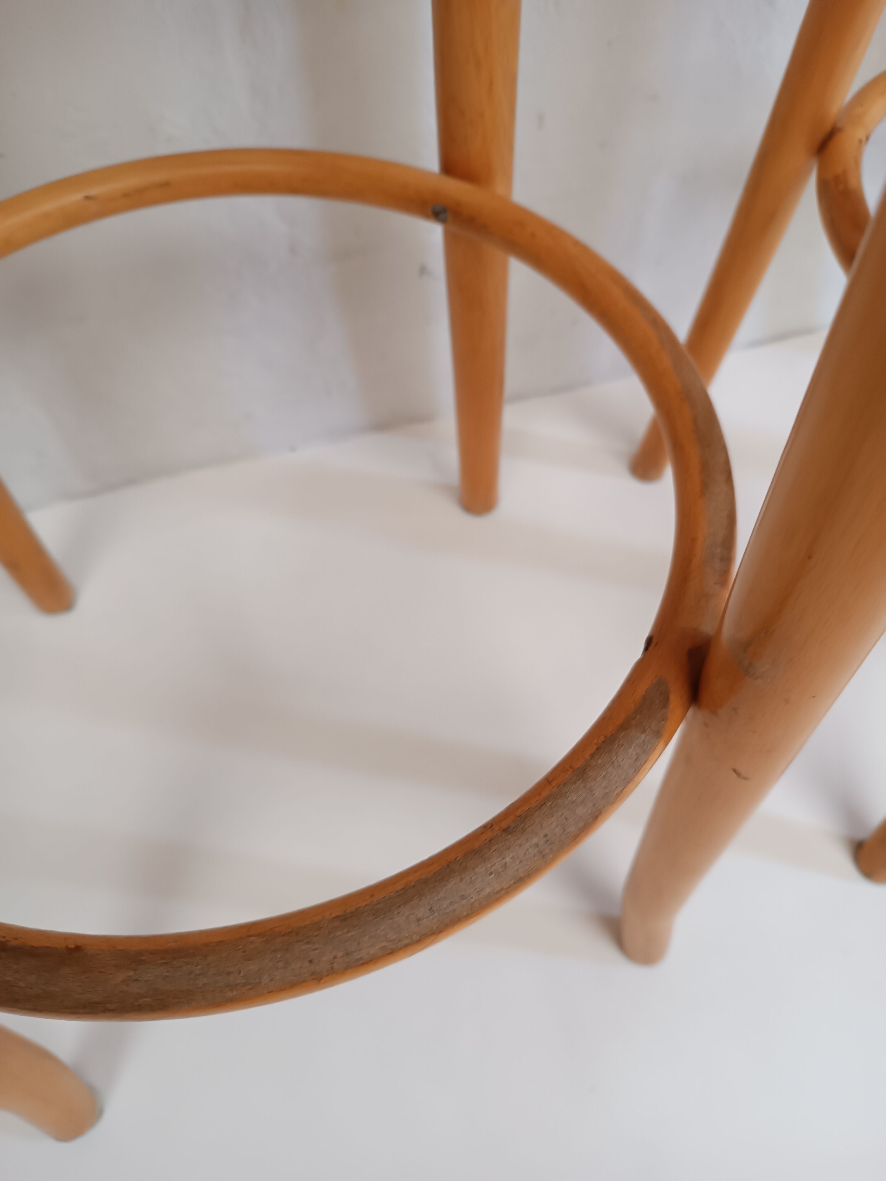 4 vintage bentwood stools and canning