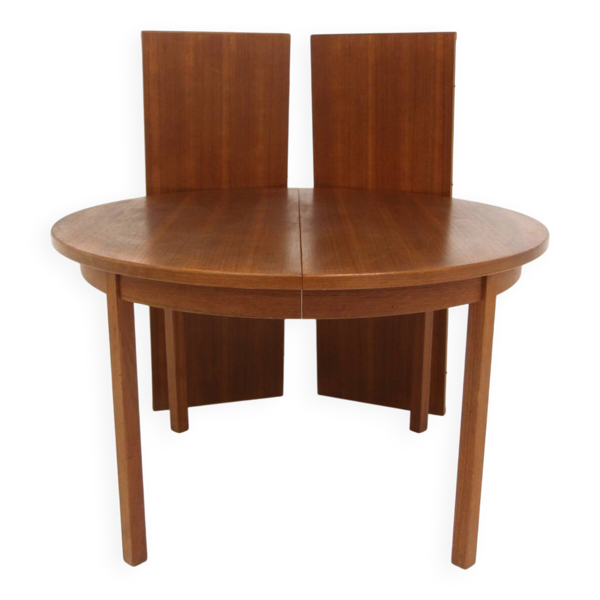 Table de salle à manger scandinave en teck, Suède, 1960