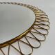 Mid-Century Italian Round Mirror, Girasole Model, 1950s