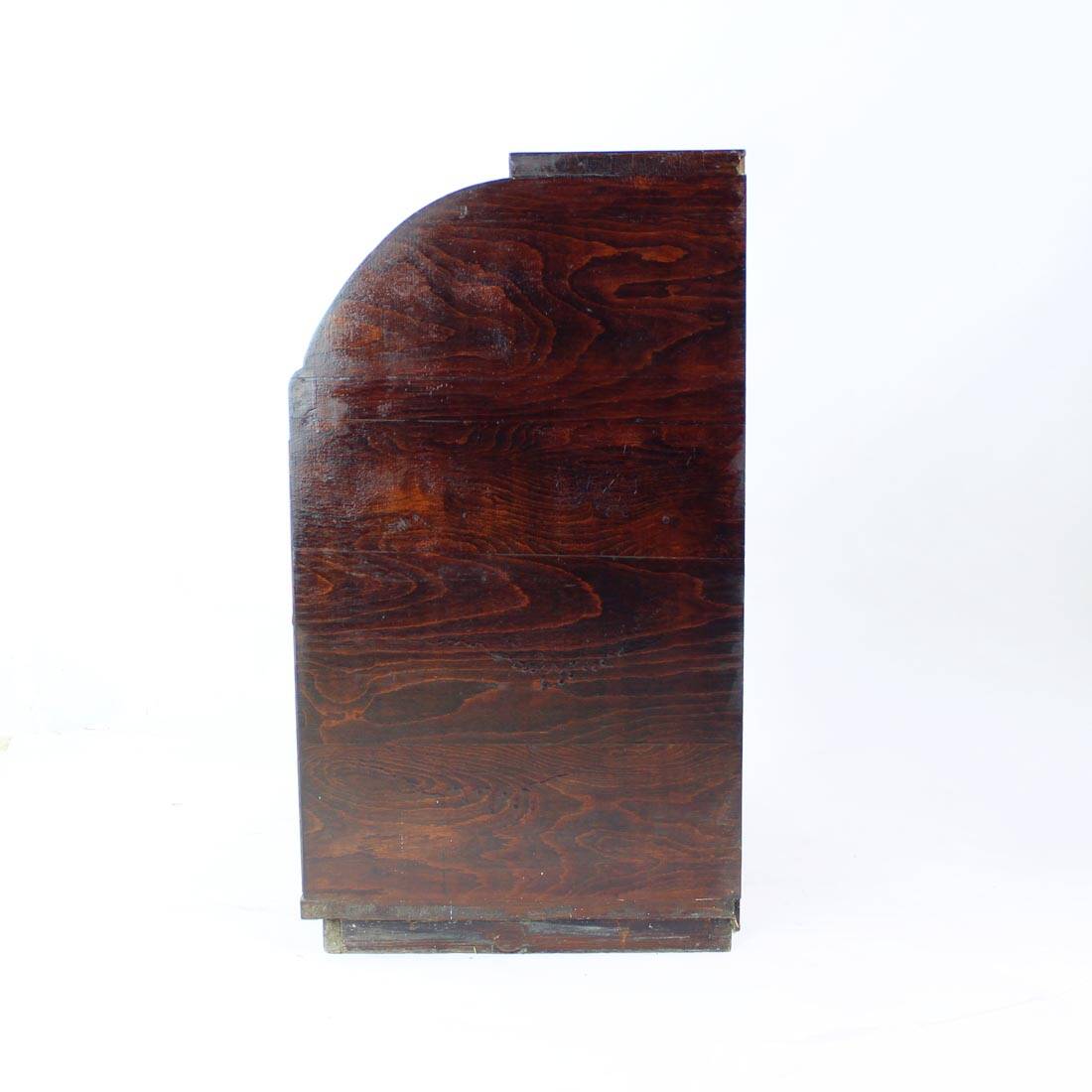 Enfilade des années 1950 avec plateau coulissant en contreplaqué courbé, Tchécoslovaquie