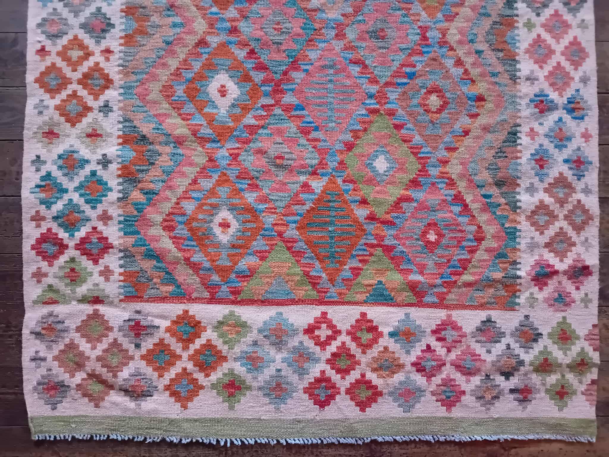 Handmade Afghan Kilim 19x121cm